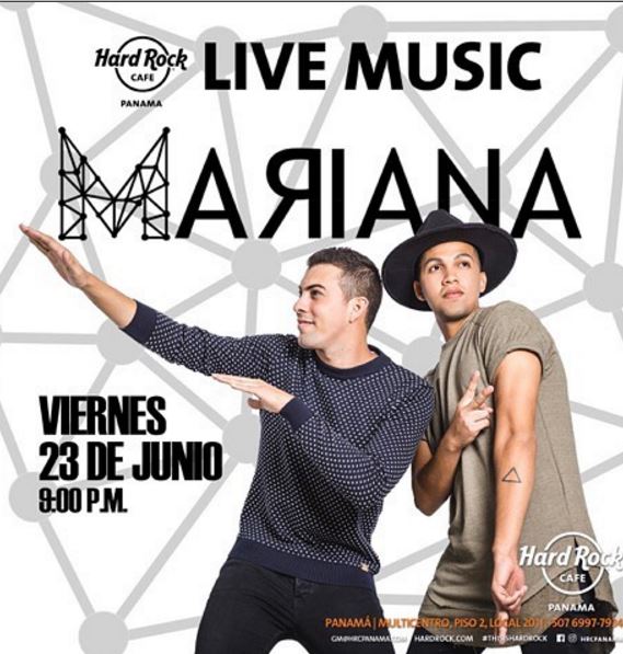 Photo of El grupo Mariana estará esta noche en el Hard Rock Cafe Panamá