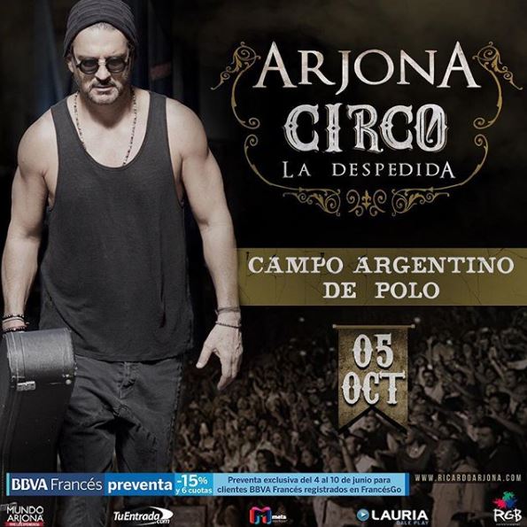 Photo of Ricardo Arjona grabará en Argentina un disco en vivo y un documental