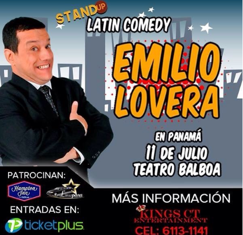 Photo of “Emilio Lovera, Stand Up Latin Comedy” en Panamá