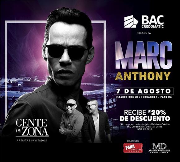 Photo of Inicia la Pre-venta Exclusiva para el concierto de Marc Anthony en Panamá