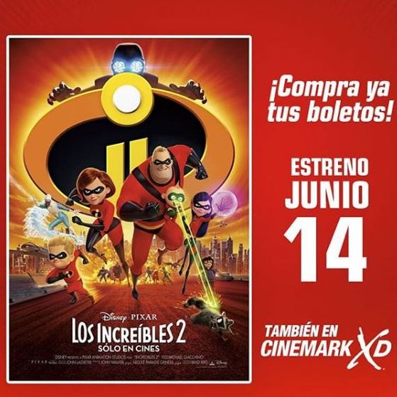 Photo of Pre- venta en Cinemark para la película ‘Los Increíbles 2’