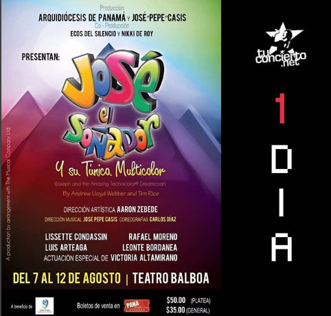 Photo of A solo 1 dia para el estreno de «José El Soñador y su Túnica Multicolor”