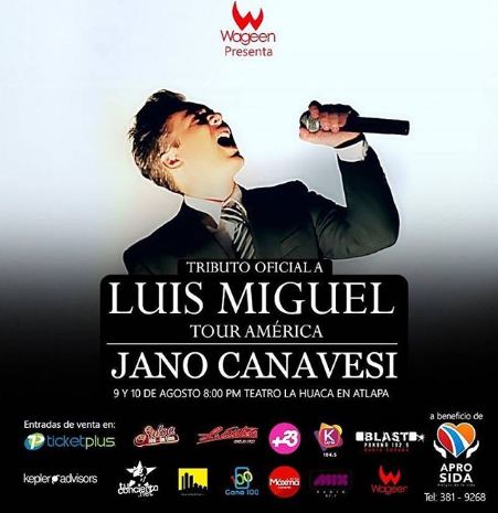 Photo of Esta noche Tributo oficial a Luis Miguel en un show con Jano Canavesi