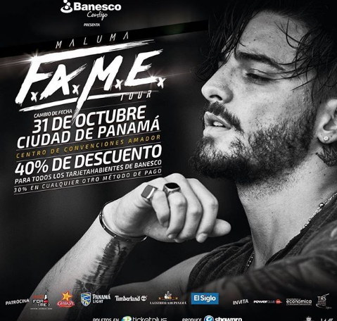 Photo of Descuento en boletos para el concierto de Maluma en Panamá