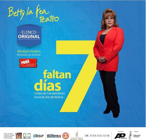 Photo of A solos 7 días para “Betty La Fea” en Panamá