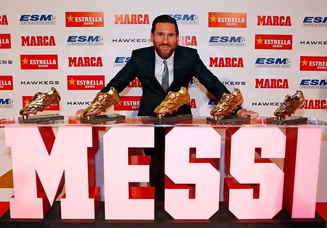 Photo of Leo Messi recibió su quinta Bota de Oro