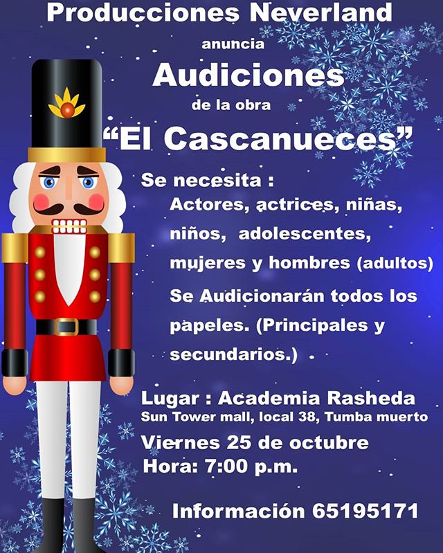 Photo of Audiciones abiertas para la obra «El Cascanueces»
