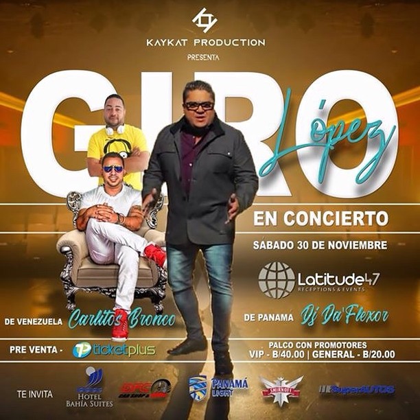 Photo of Concierto en Panamá del cantante Giro López