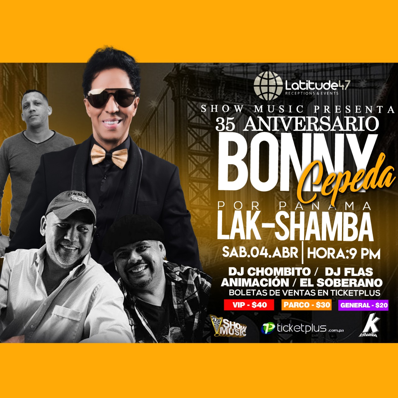 Photo of Bonny Cepeda en concierto en Panamá el próximo 04 de abril