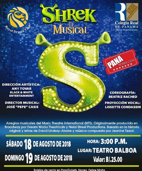 Photo of Estreno de Shrek el Musical 2018 en Panamá