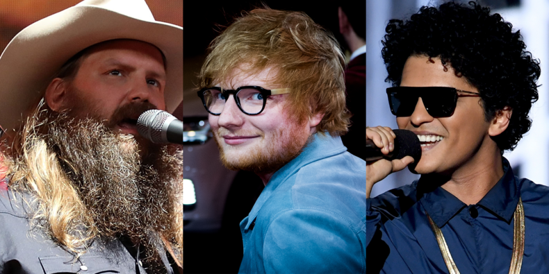 Photo of Ed Sheeran, Bruno Mars y Chris Stapleton estrenan el videoclip de ‘BLOW’