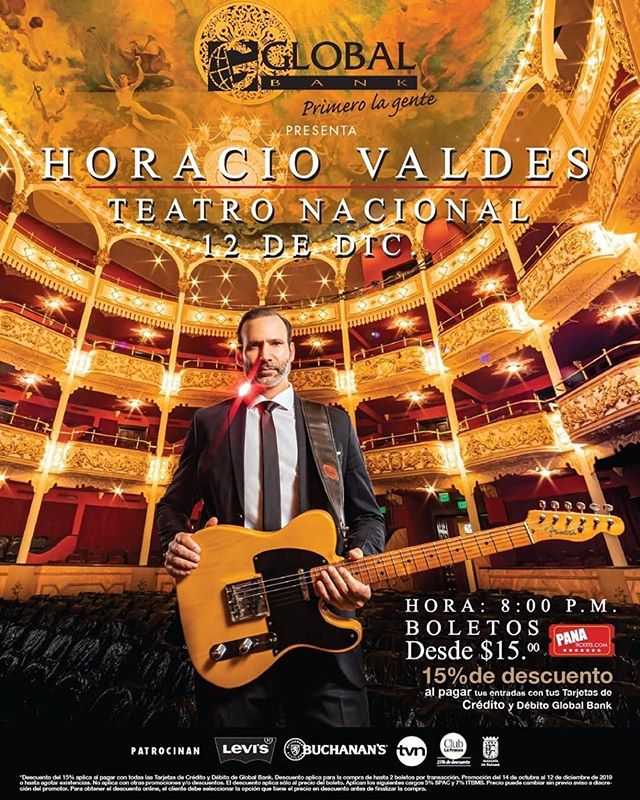 Photo of Concierto de Horacio Valdes en el Teatro Nacional de Panamá
