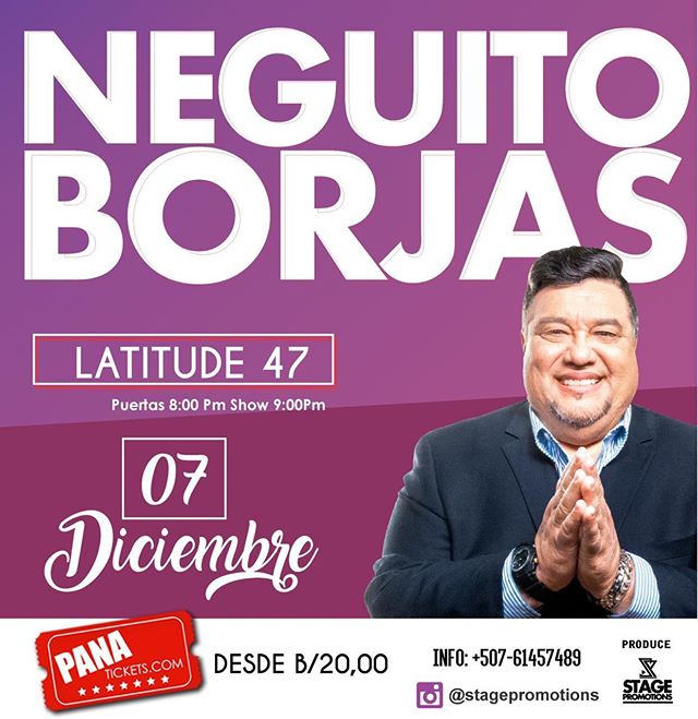 Photo of Neguito Borjas estará en concierto en Panamá