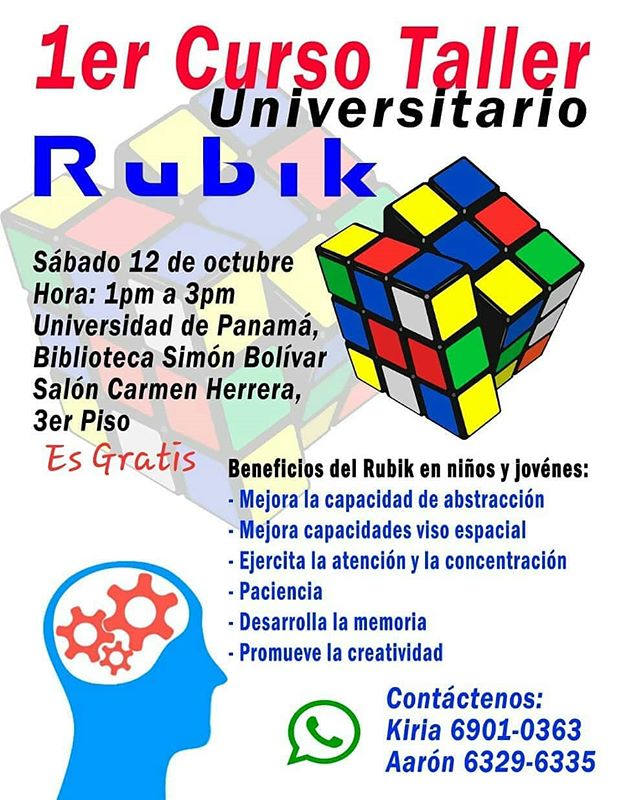 Photo of ¡Atención! 1er Curso Taller Universitario Rubik en la Universidad de Panamá