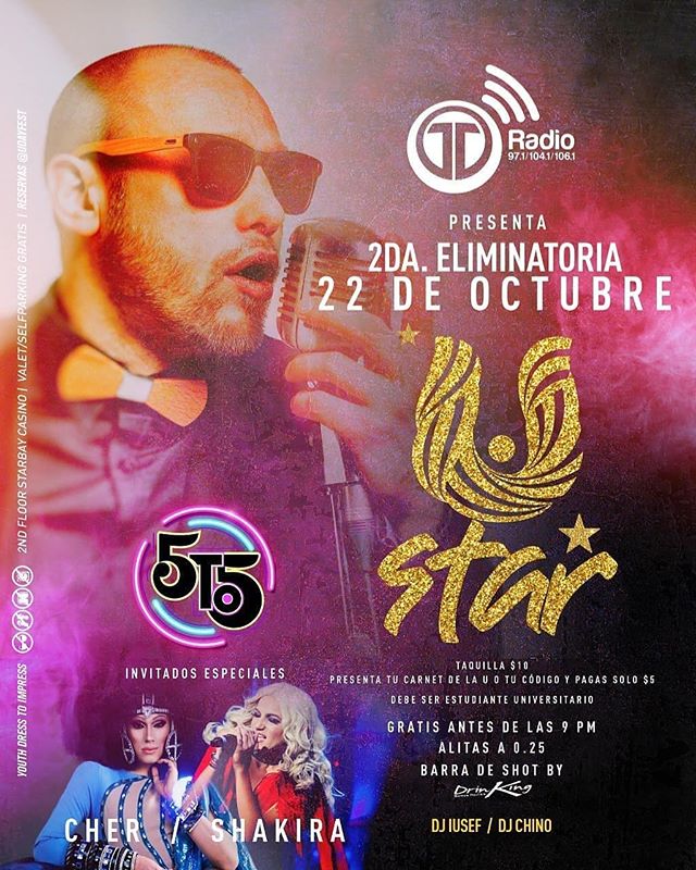 Photo of Telemetro Radio presenta la 2da. Eliminatoria de ‘U Day Star’ en la disco 5to5 Panamá