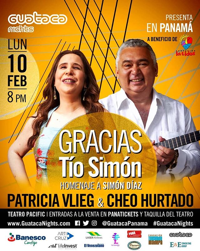 Photo of Guataca Panamá presenta a «Patricia Vlieg & Cheo Hurtado» en concierto