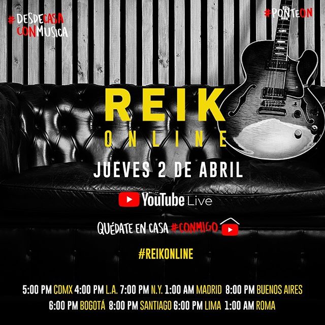 Photo of Concierto Live de Reik en su canal de YouTube